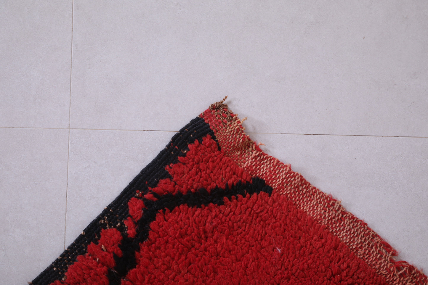 Red moroccan rug 4.3 X 8.3 Feet