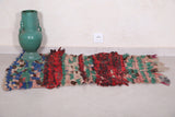 Vintage Moroccan Boucherouite rug, 2.2 FT X 3.9 FT