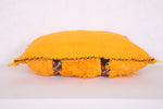 Yellow berber kilim pillow 17.3 INCHES X 20 INCHES