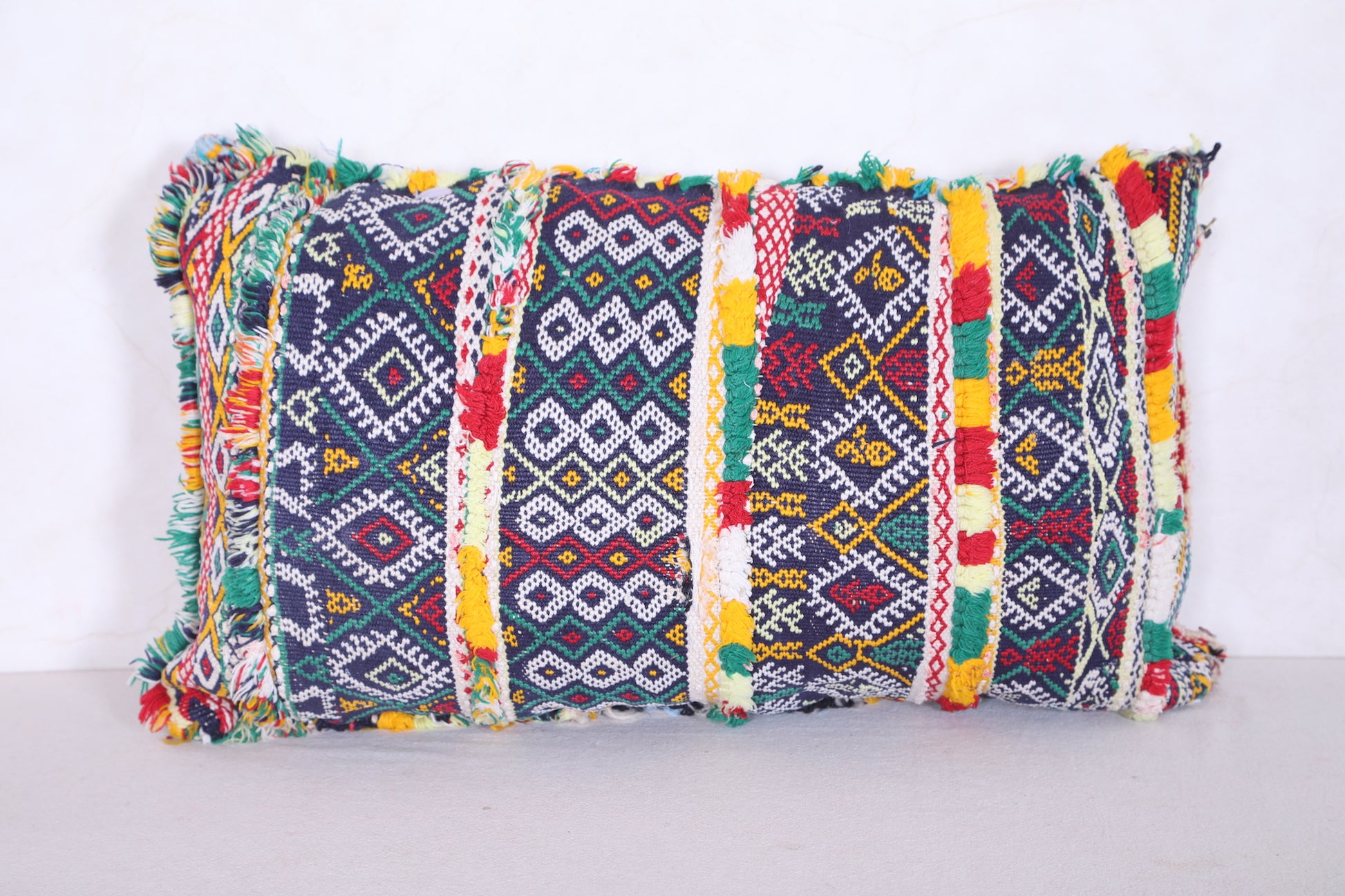 Moroccan handmade kilim pillow 14.1 INCHES X 22 INCHES