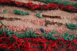 Vintage Moroccan Boucherouite rug, 2.2 FT X 3.9 FT