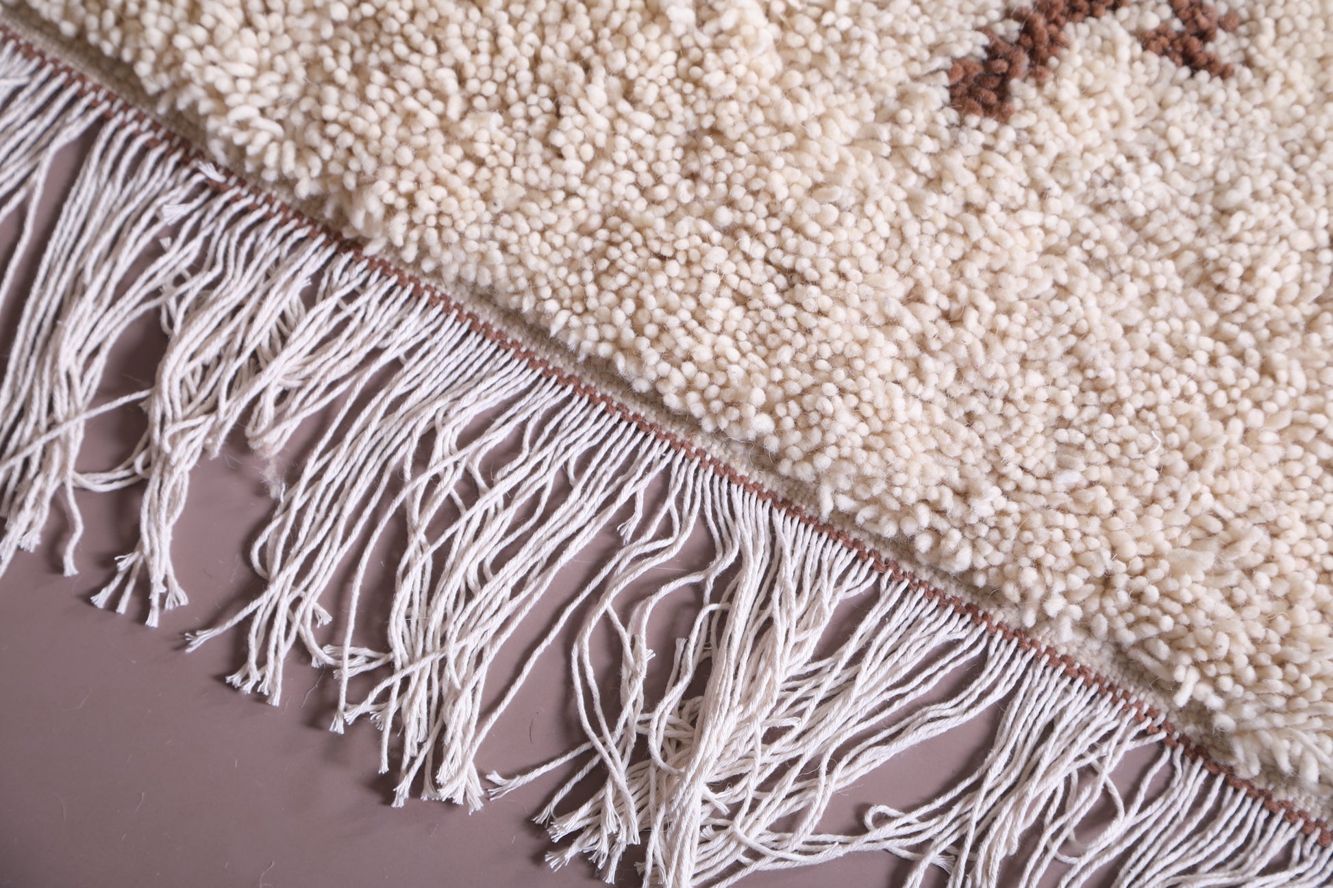 Custom Wool moroccan rug - handmade beni ourain rug