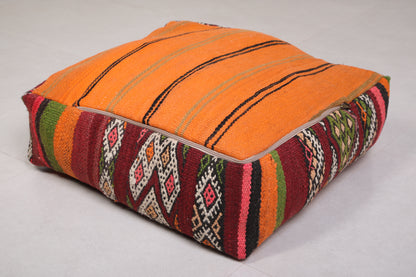 Two Boho ottoman berber poufs cover