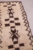 Vintage berber carpet 2.3 X 6.3 Feet