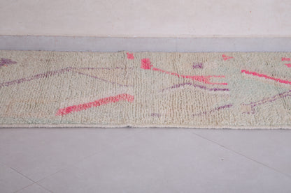 Vintage handmade runner rug 2.3 FT X 9.8 FT