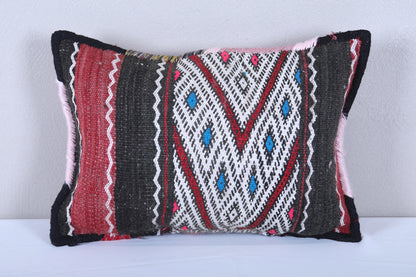Vintage moroccan handwoven kilim pillow 13.7 INCHES X 18.8 INCHES
