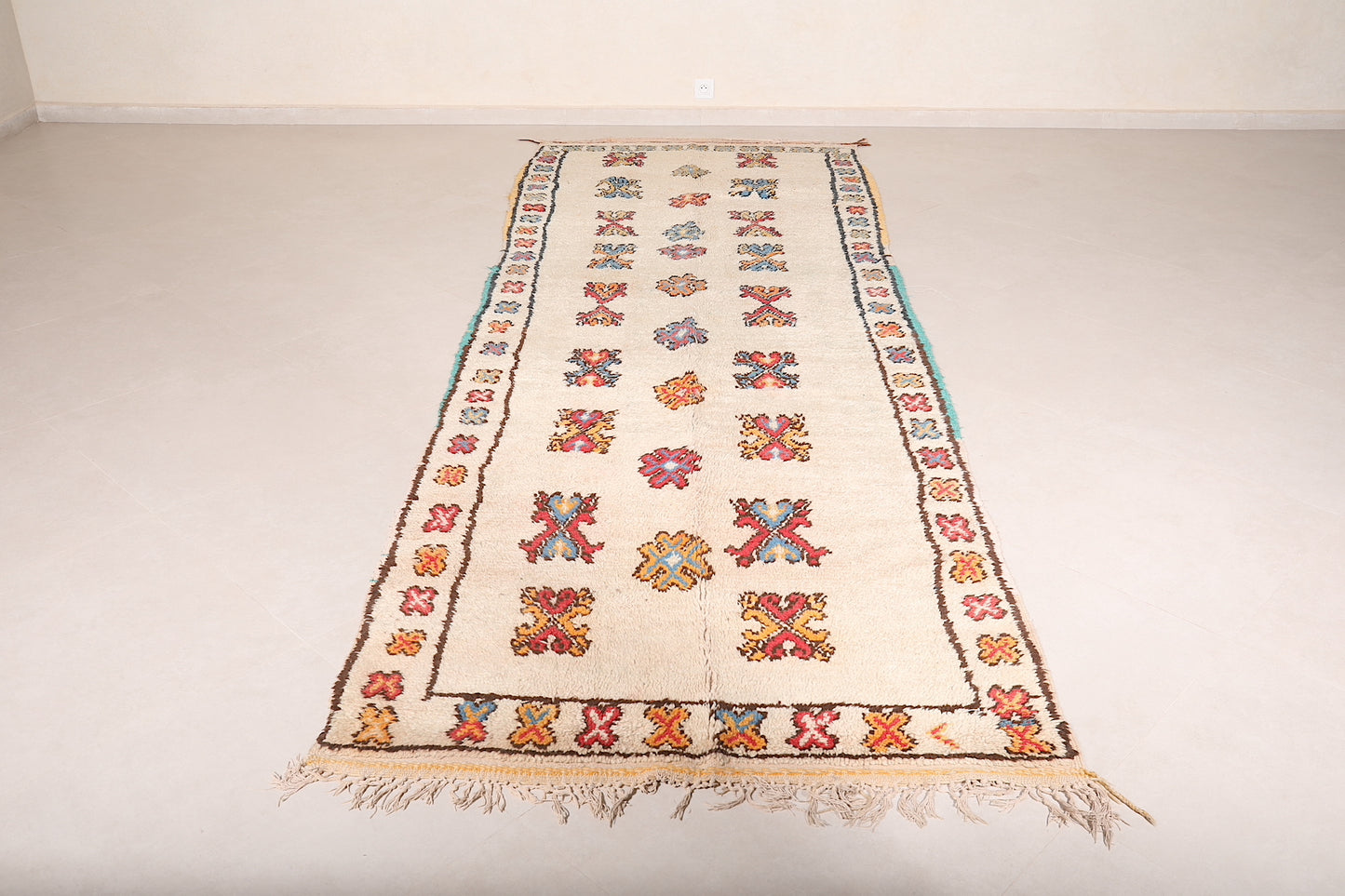 Moroccan runner berber rug 4.1 x 12.3 Feet