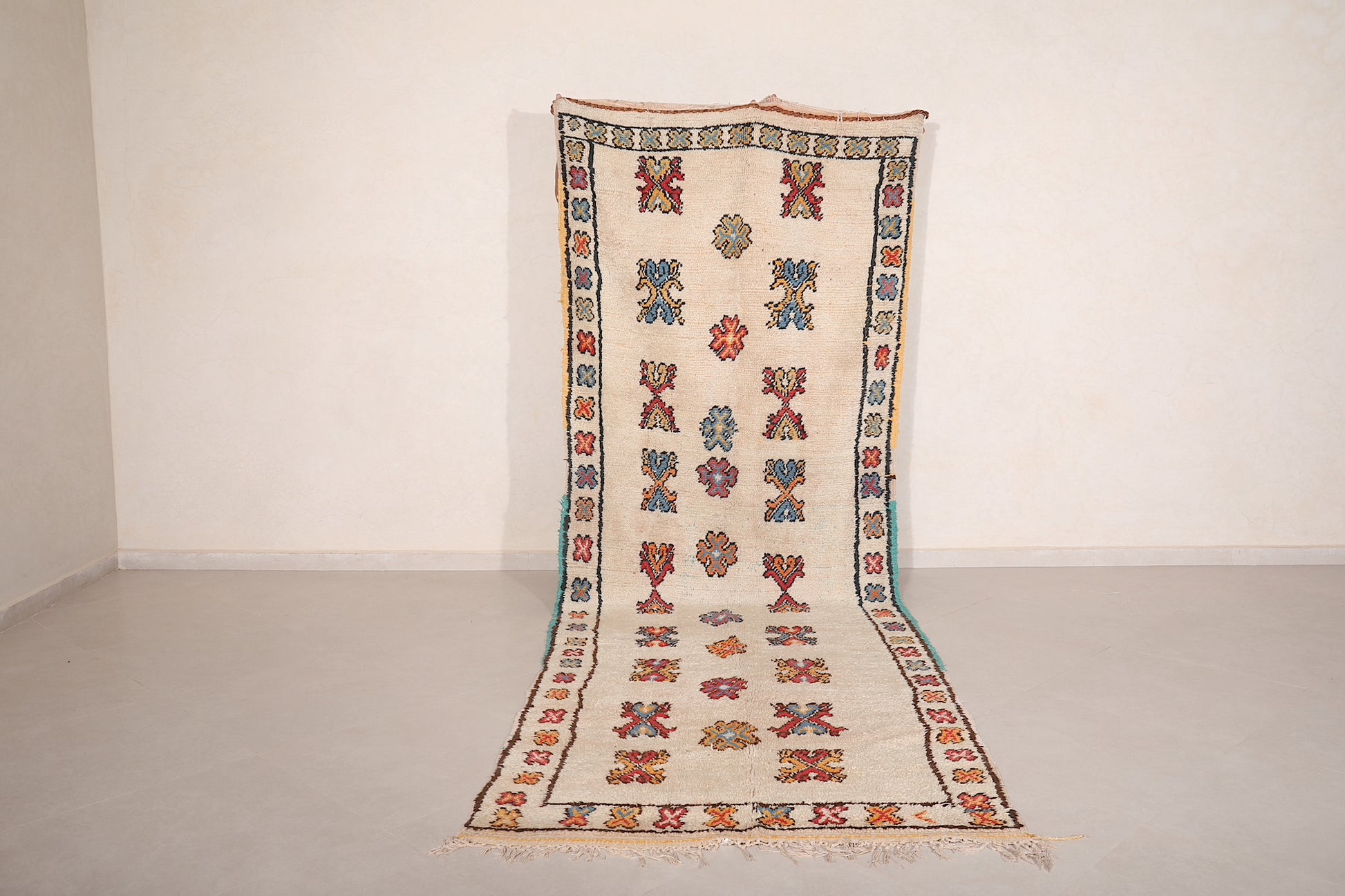 Moroccan runner berber rug 4.1 x 12.3 Feet