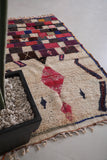 Colorful handmade berber contemporary rug 3.6ft x 5.4ft