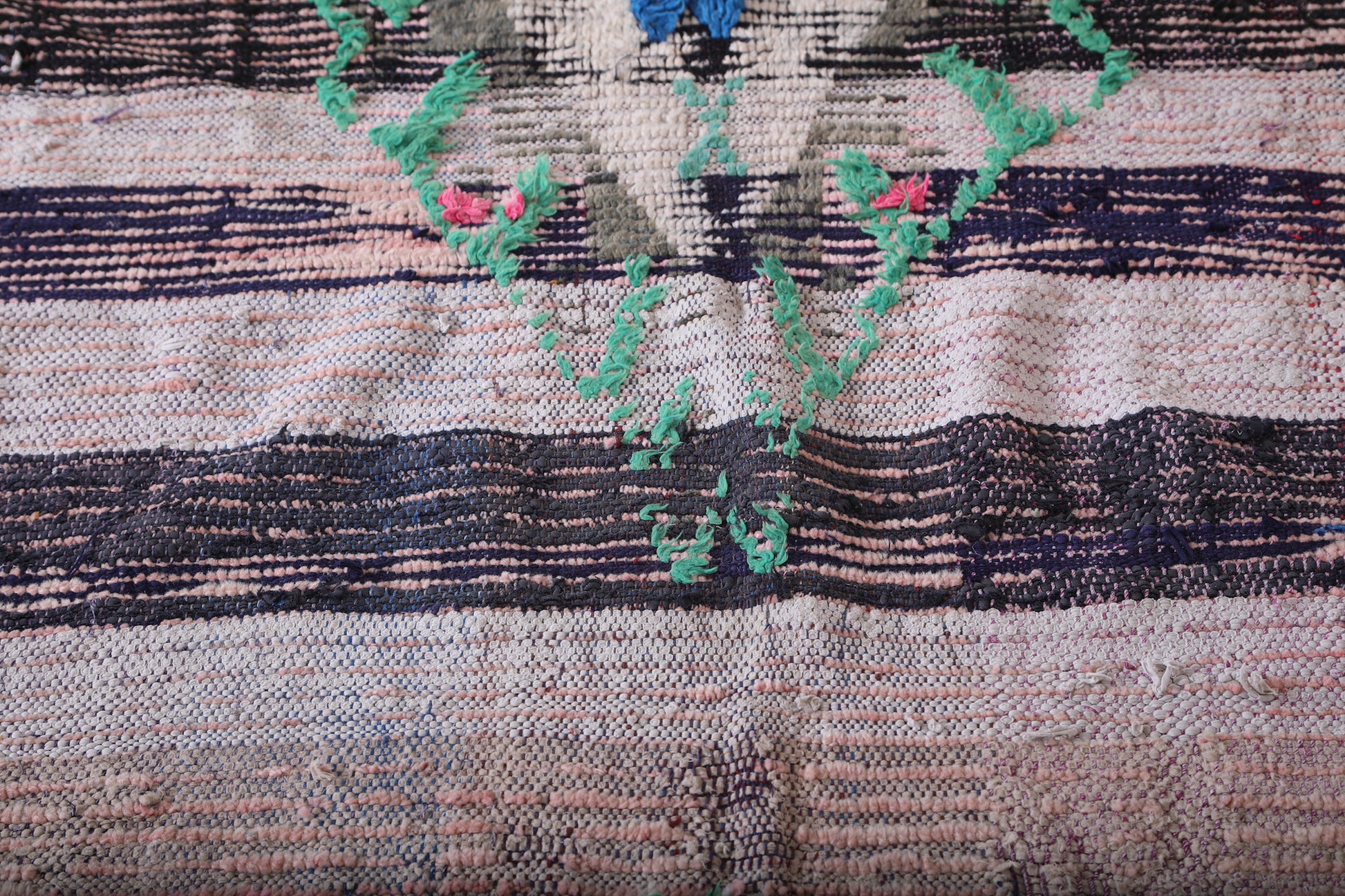 Old moroccan rug 5.8 X 7.9 Feet
