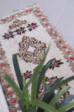 Vintage handmade moroccan berber runner rug 2.1 FT X 5.9 FT