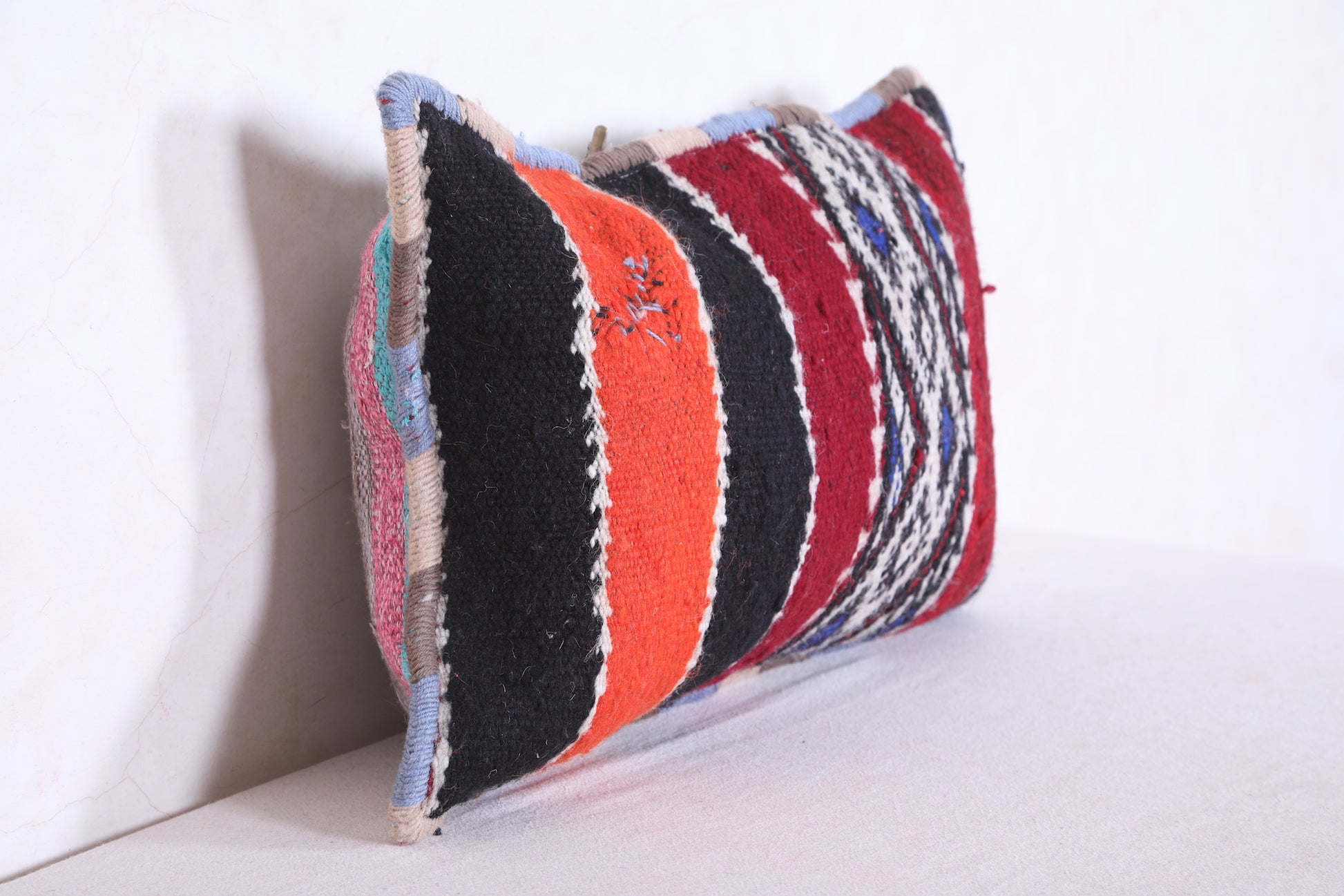 Moroccan handmade kilim pillow 14.1 INCHES X 21.2 INCHES