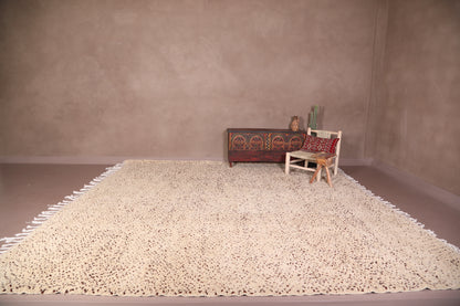 Custom Moroccan rug - Hand woven Beni ourain carpet dots