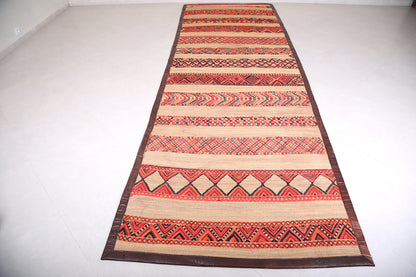 Long Moroccan Runner rug 4.6 FT X 13.9 FT