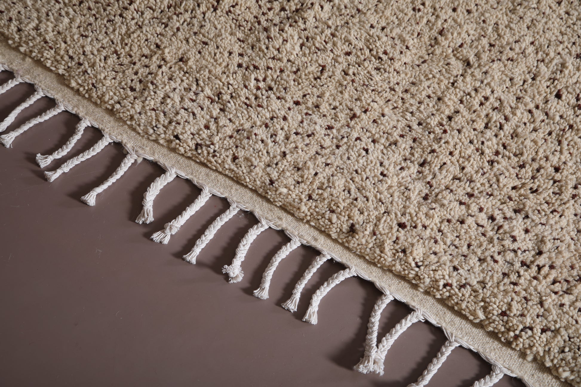 Custom Moroccan rug - Hand woven Beni ourain carpet dots