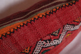 Red Moroccan pillow 14.9 INCHES X 24.8 INCHES