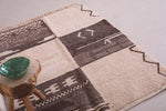 Handmade vintage Moroccan carpet 3.6 x 4.9 Feet