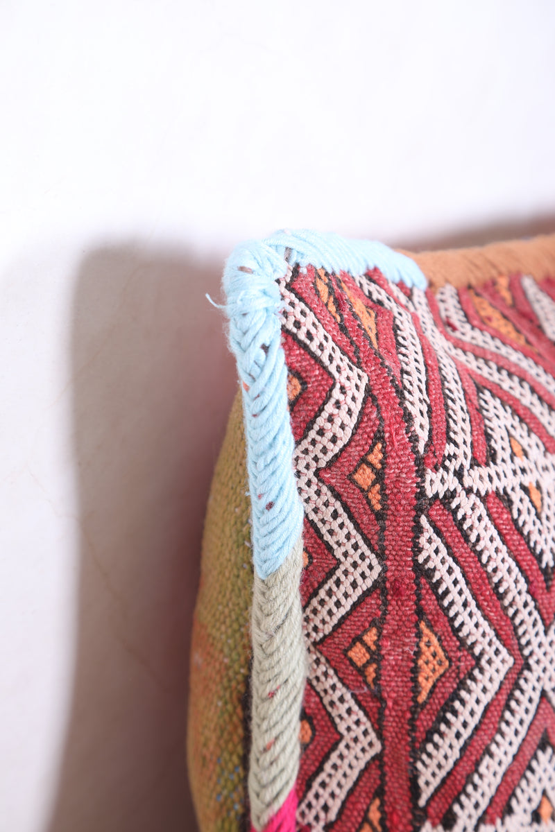 Moroccan handmade kilim pillow 13.3 INCHES X 23.2 INCHES - kilim pillow