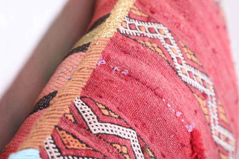 Moroccan handmade kilim pillow 13.3 INCHES X 23.2 INCHES - kilim pillow