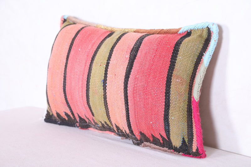 Moroccan handmade kilim pillow 13.3 INCHES X 23.2 INCHES - kilim pillow