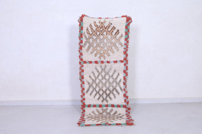 Vintage handmade moroccan berber runner rug 2 FT X 5.5 FT