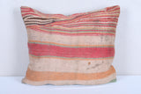 Vintage moroccan handwoven kilim pillow 16.5 INCHES X 19.2 INCHES