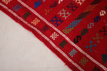 Red moroccan rug 3.2 X 4.8 Feet