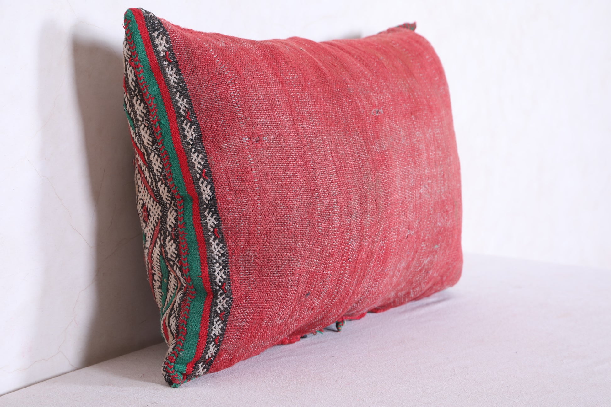Moroccan handmade kilim pillow 17.3 INCHES X 24 INCHES