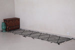 Grey Long Runner Moroccan Rug 2.4 X 10 Feet