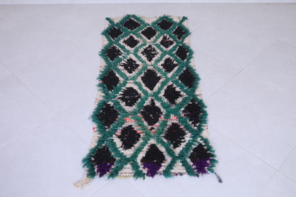 Vintage handmade moroccan berber runner rug 2.2 FT X 5.8 FT