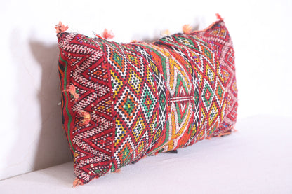 Moroccan handmade kilim pillow 11.8 INCHES X 22.4 INCHES