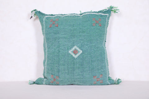Green Moroccan pillow 16.5 INCHES X 18.1 INCHES