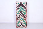 Vintage handmade moroccan berber runner rug 2.2 FT X 6.1 FT
