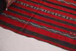 Hand woven Berber kilim 4.4 ft x 8.5 ft