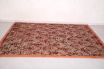 Crimson Red Morrocan rug 6.1 FT X 8.9 FT