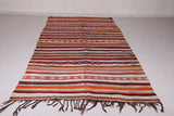 Long Moroccan blanket rug 5.5 FT X 11.7 FT