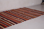 Long Moroccan blanket rug 5.5 FT X 11.7 FT