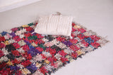 moroccan berber boucherouite rug 3.2 x 6 Feet