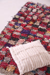moroccan berber boucherouite rug 3.2 x 6 Feet