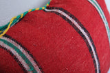 Vintage moroccan handwoven kilim pillow 13.3 INCHES X 16.9 INCHES