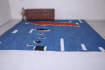 Blue moroccan rug 8.5 X 10.3 Feet