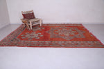 Old Moroccan rug 7.4 X 9.5 Feet