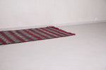 Vintage moroccan handwoven kilim runner rug 3.9 FT X 12 FT