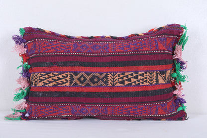 Vintage handmade moroccan kilim pillow 14.5 INCHES X 22 INCHES
