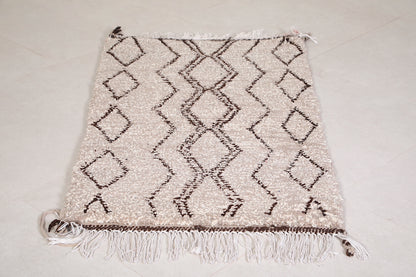 Handmade Vintage Berber rug 2.3 X 3.9 Feet