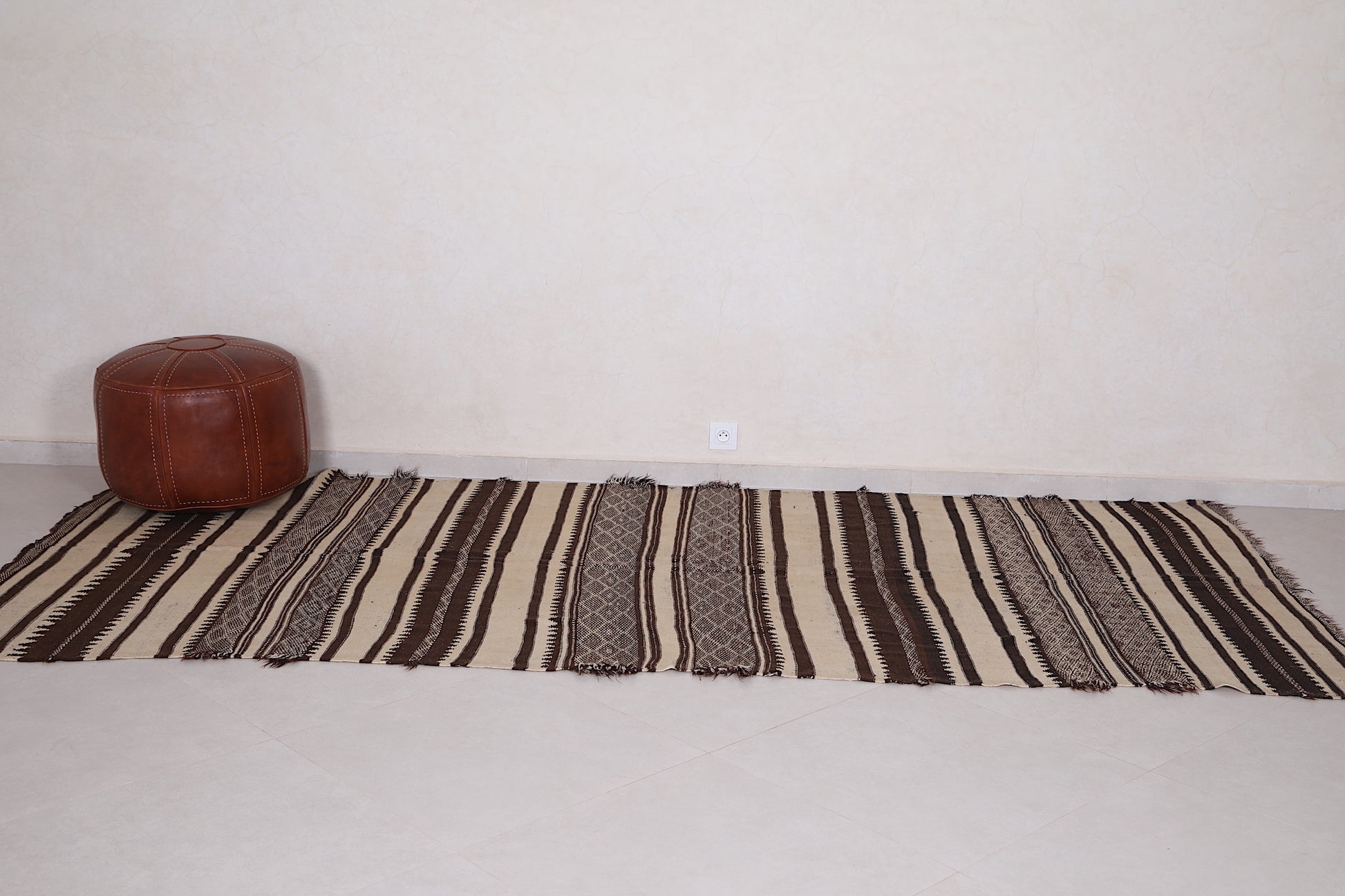Handwoven kilim rug 4.9 ft x 10.7 ft