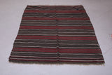 Vintage handwoven kilim rug 3.8 FT X 5.5 FT
