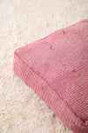 Pink Kilim Pouf handmade rug Ottoman