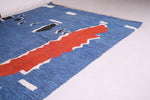Blue moroccan rug 8.5 X 10.3 Feet
