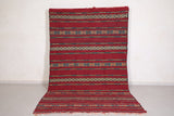 Handwoven bohemian kilim rug 5.9 ft x 10.2 ft
